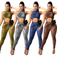 Cutout Printed Tiger Jumpsuit