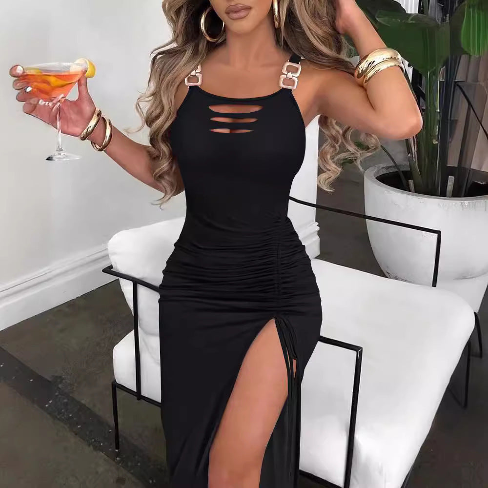 Hollow-out Camisole Dress