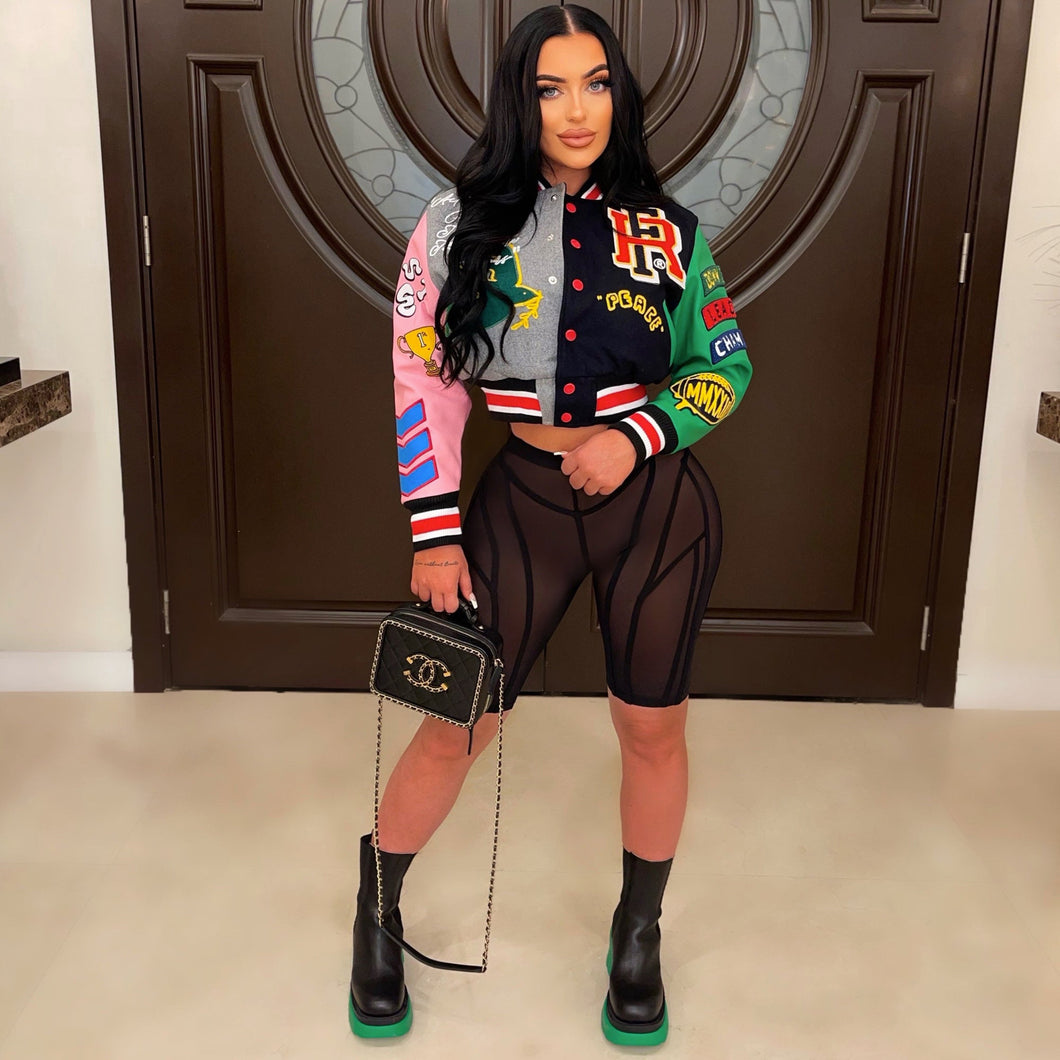 Button Baseball Jacket